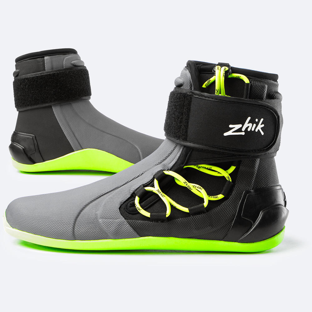 Bota de cano alto 270 para vela, mulher/homem, cinzenta 4/6