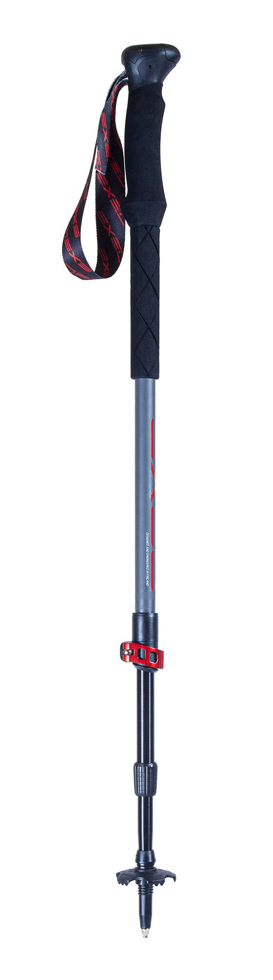 Bastoncini da nordic walking pieghevoli Leki Traveler Fx One Carbon Grigio/Blu