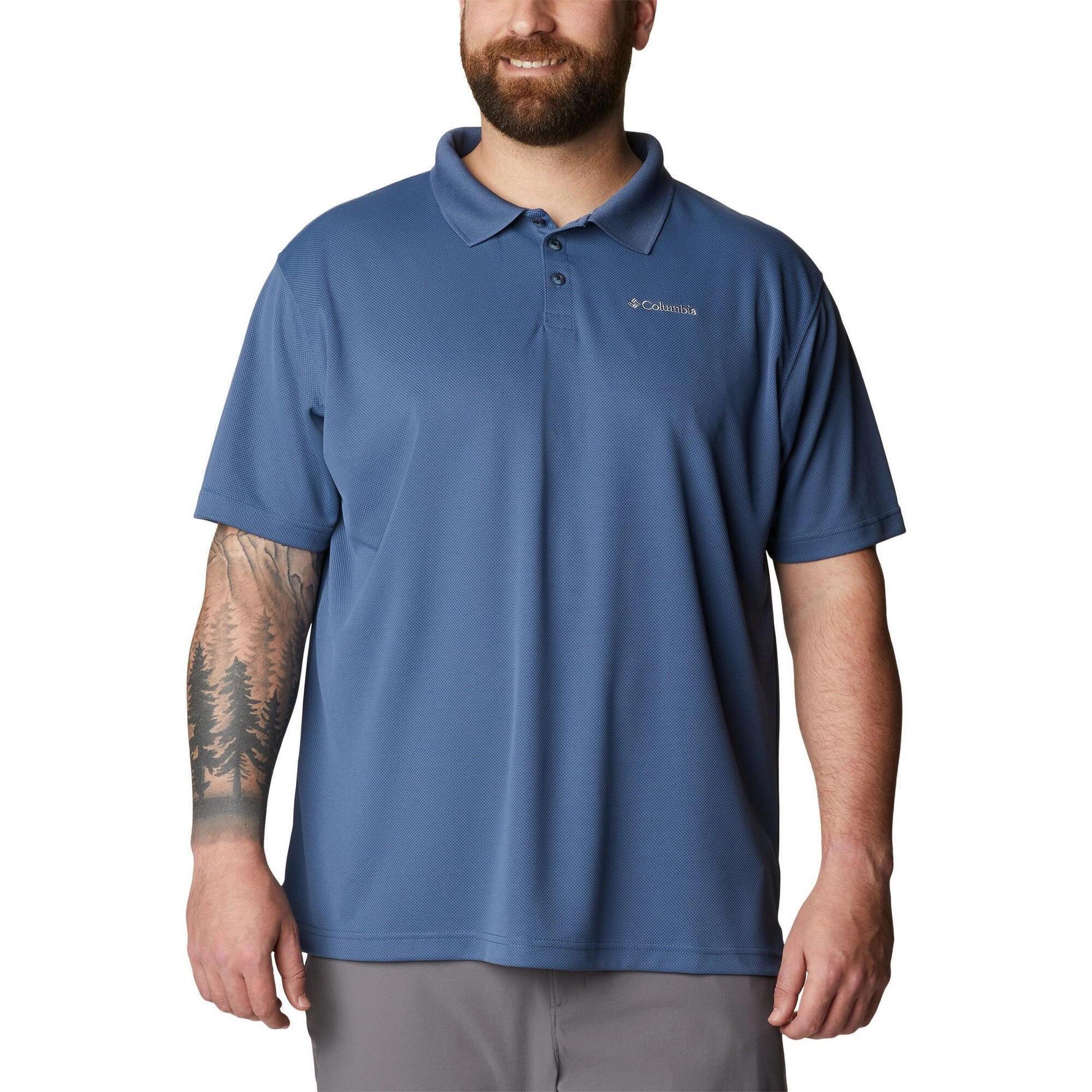 T-shirt męski Columbia z kołnierzykiem Utilizer