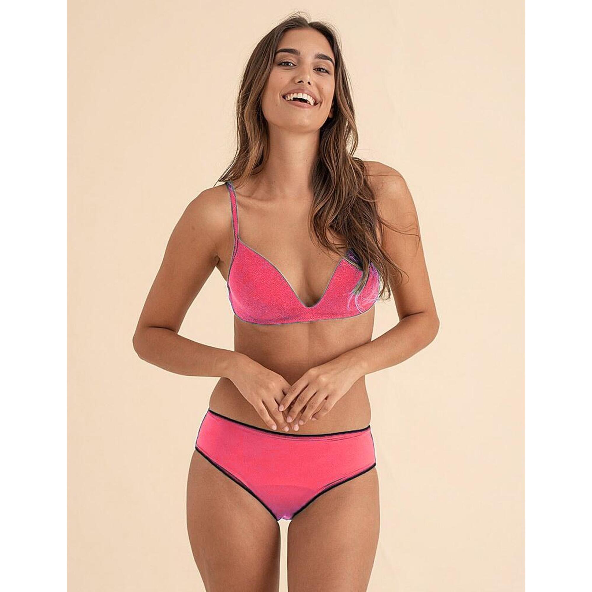 Bas De Bikini Menstruel - Short De Bain Absorbant Taille Haute Pour Femme, Protection Fuites