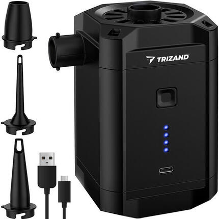 Akumulatorowa Pompka do Materaca Piłki Basenu Elektryczna USB + Końcówki