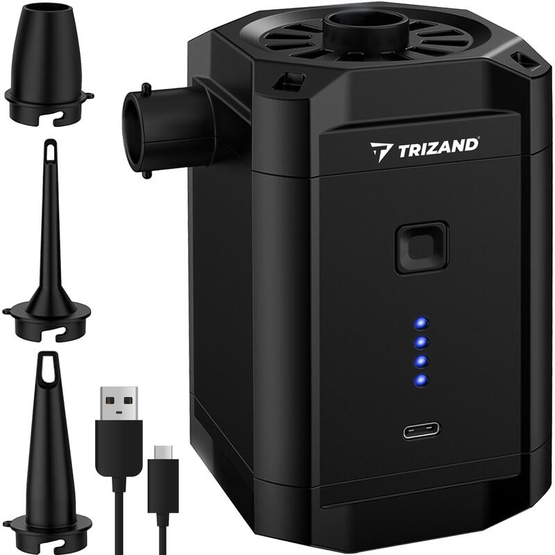 Akumulatorowa Pompka do Materaca Piłki Basenu Elektryczna USB + Końcówki