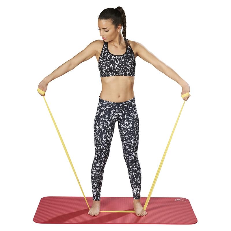 Nastro fitness Trendy Limite Band 2,5 m x 15 cm, giallo, debole. 3/4