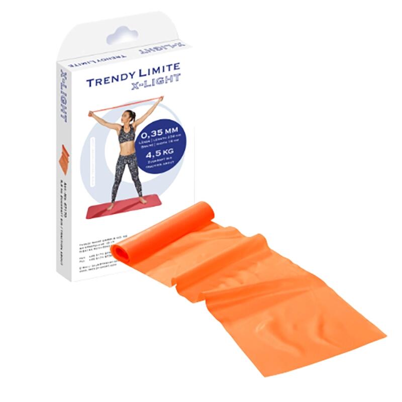 Nastro fitness Trendy Limite Band 2,5 m x 15 cm, giallo, debole. 4/4