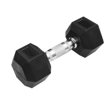 Sechseckige Gummi-Hantel Trendy 2 kg