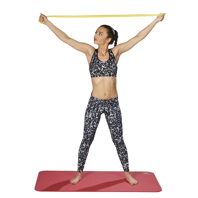 Nastro fitness Trendy Limite Band 2,5 m x 15 cm, giallo, debole. 2/4