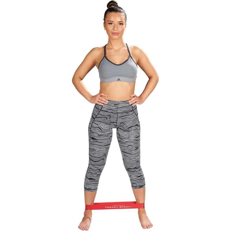 Cinghia elastica per il rafforzamento delle gambe Trendy, debole, gialla. 4/5