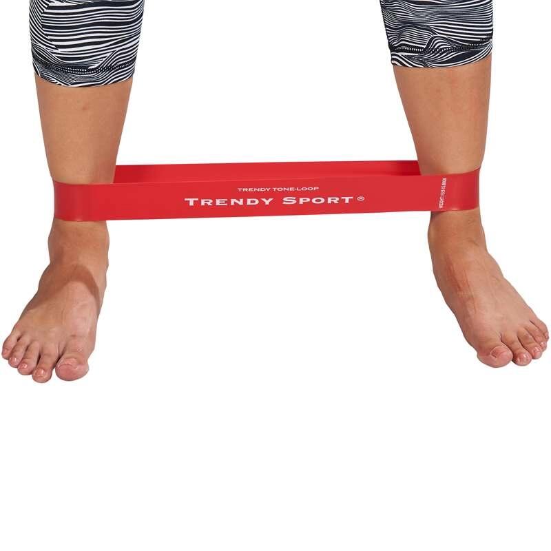 Cinghia elastica per il rafforzamento delle gambe Trendy, debole, gialla. 5/5