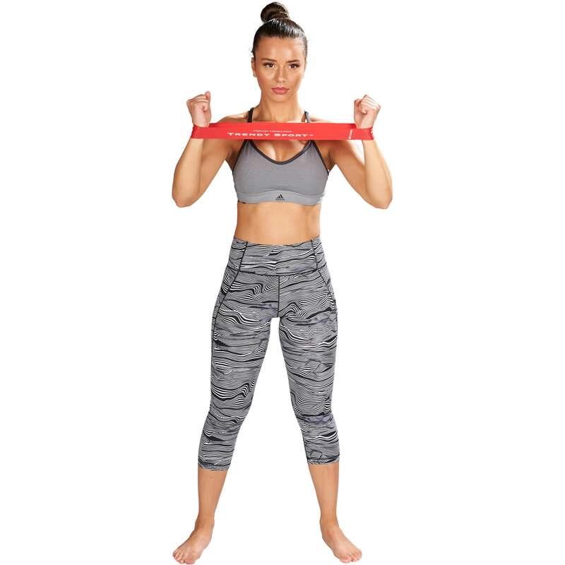 Cinghia elastica per il rafforzamento delle gambe Trendy, debole, gialla. 3/5