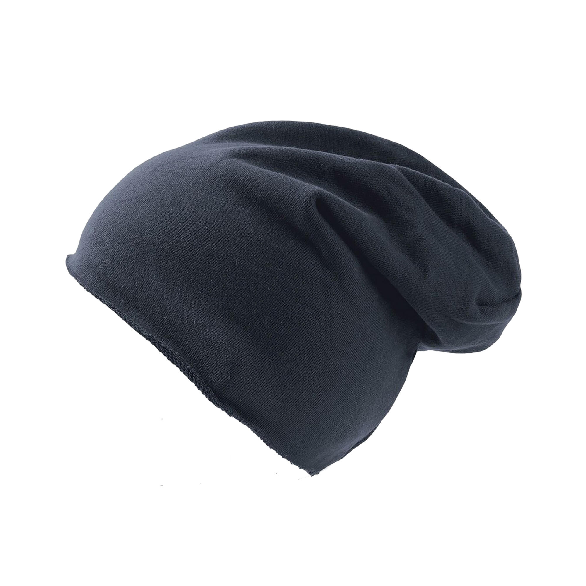 ATLANTIS Brooklin Raw Edge Jersey Beanie (Navy)