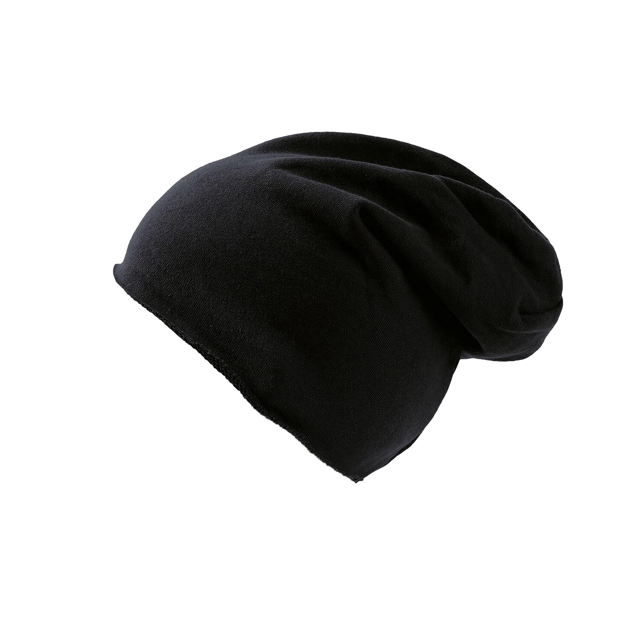 ATLANTIS Brooklin Raw Edge Jersey Beanie (Black)