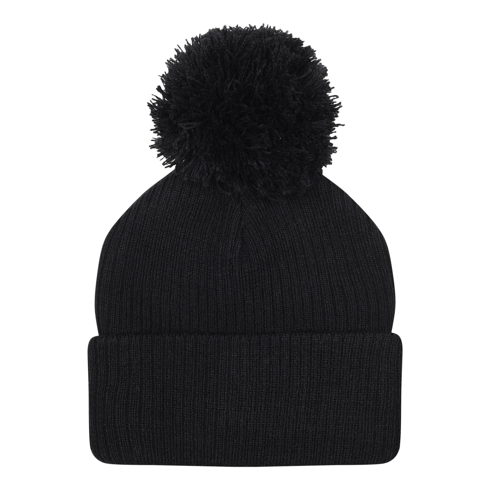 Childrens/Kids Bobble Beanie (Black) 2/2
