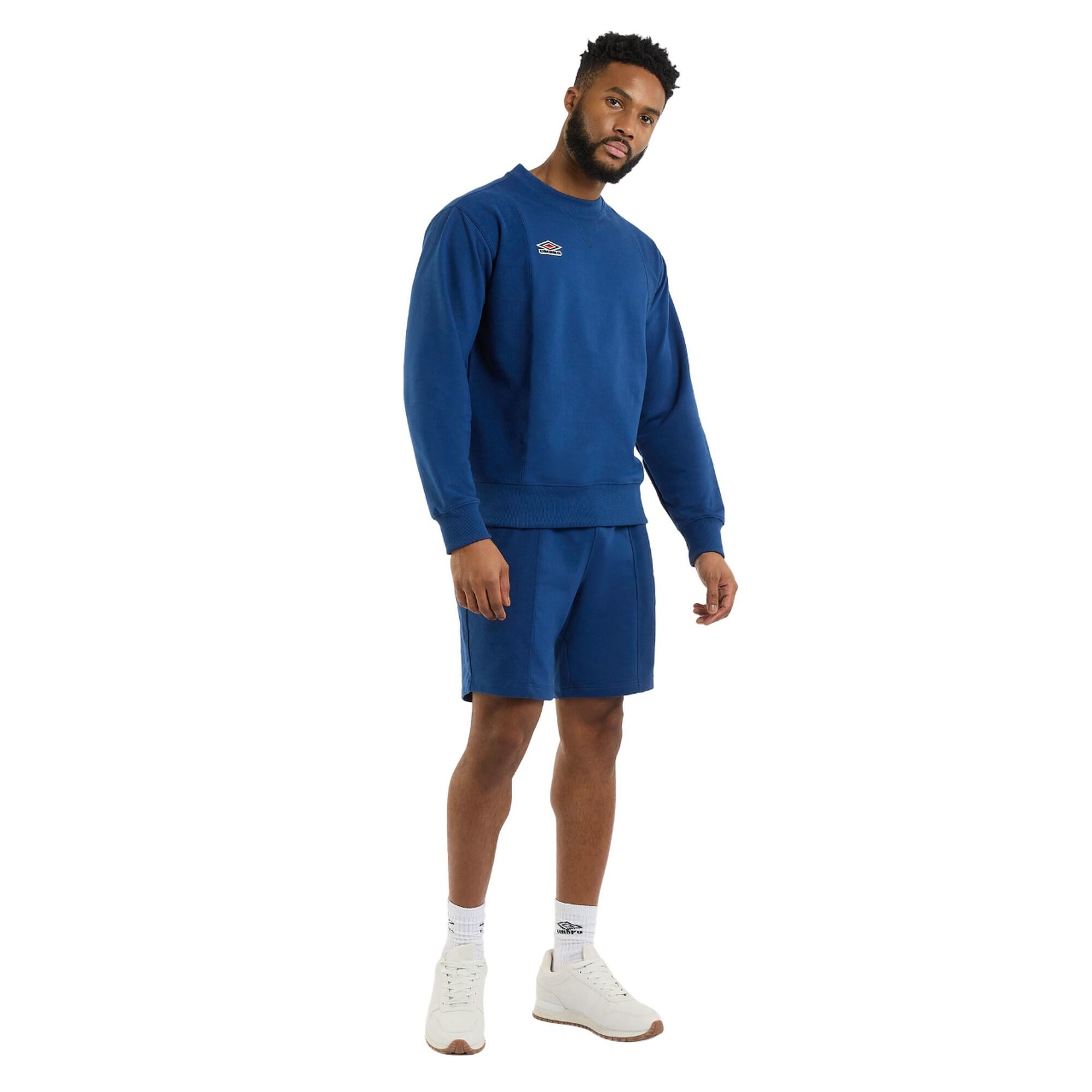 Mens Textured Shorts (Estate Blue) 3/3