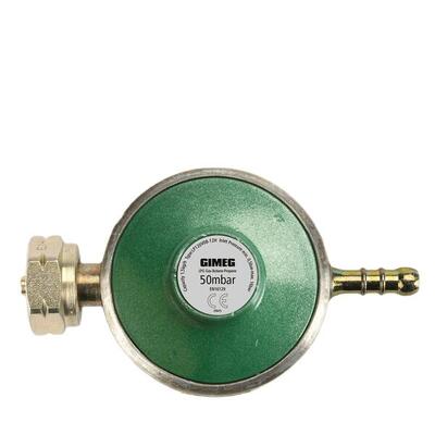 Universele gasregelaar met slangpilaar 50mb drukregelaars los groen
