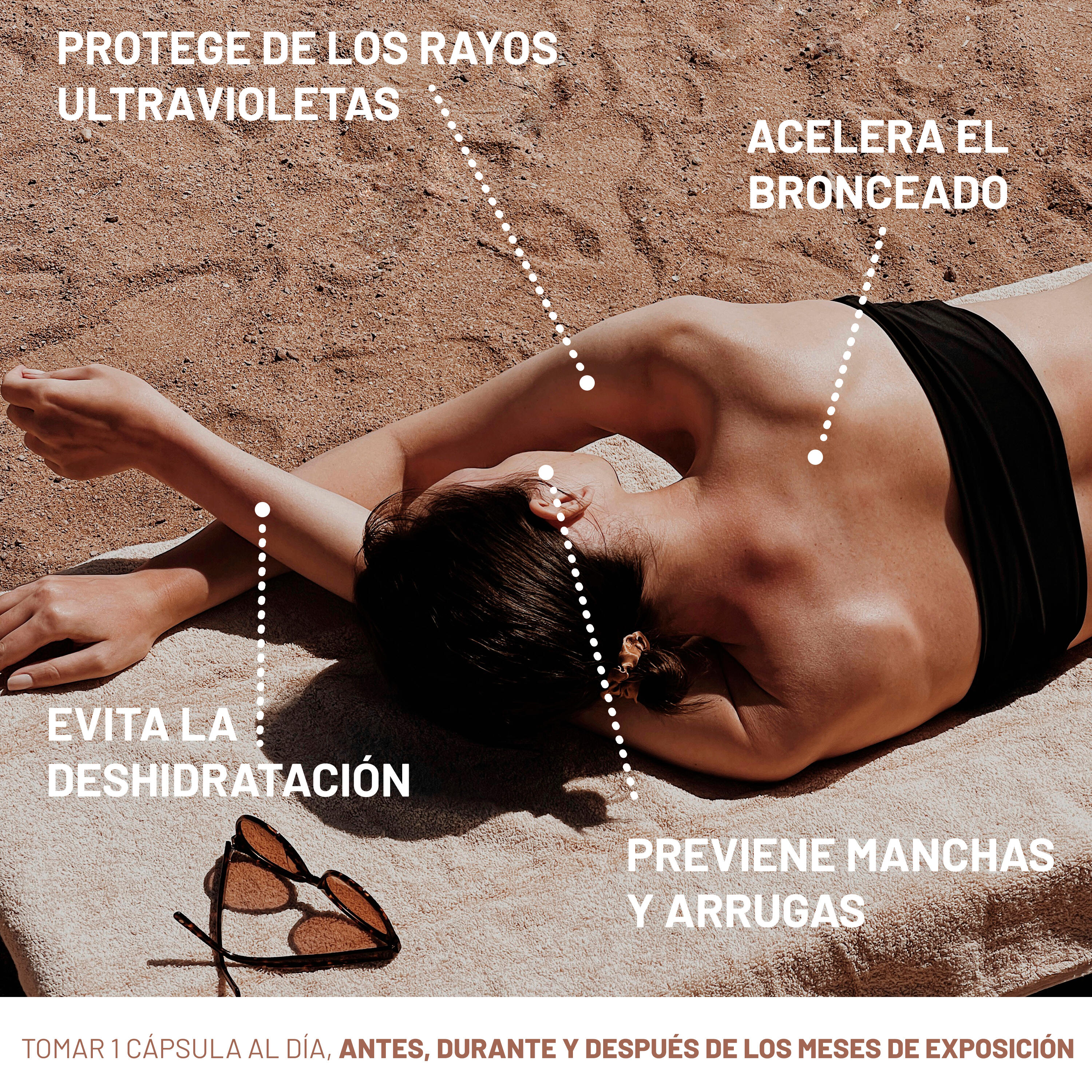 Acelerador del Bronceado Anti-Aging - Protección Solar - 30 Cápsulas 5/6