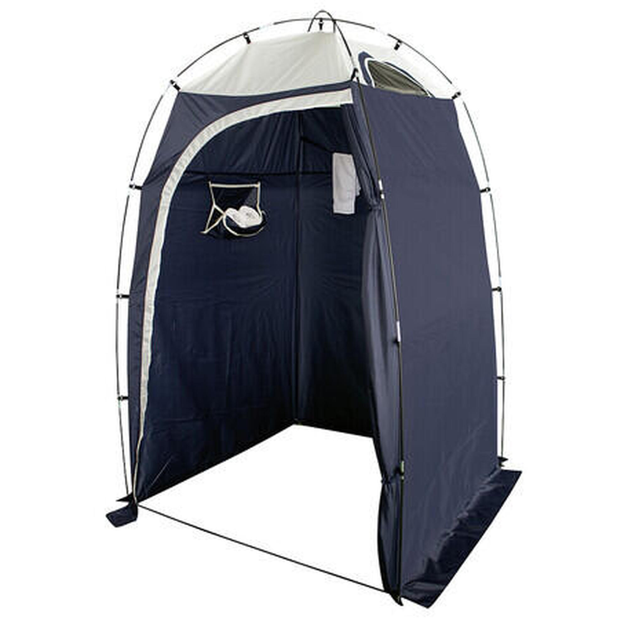 Tente De Toilette/douche Pop-up Camping - 120x120x190 Cm, Polyester, Pliable, Sac De Transport, UV 50+