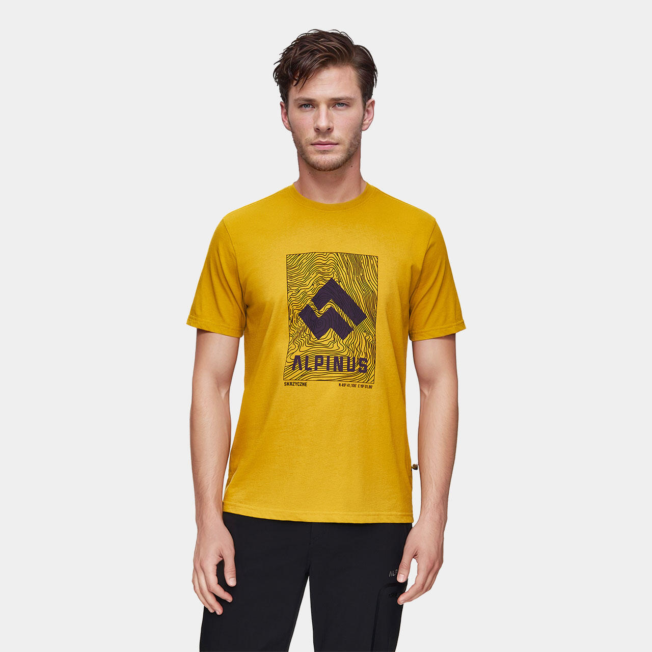 Alpinus - T-shirt De Randonnée Alpinus Skrzyczne - Homme - T-shirt Manches Courtes - Jaune - Decathlon