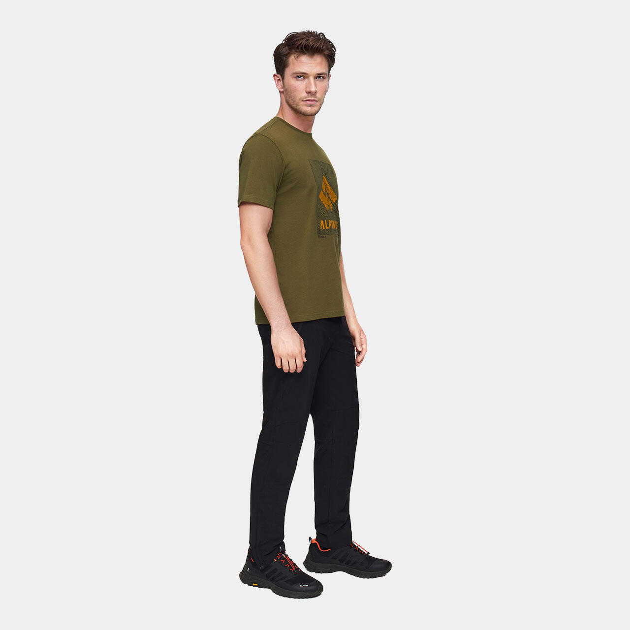 T-shirt de randonnée Alpinus Tarnica - Homme - Olive - Taille M 3/5