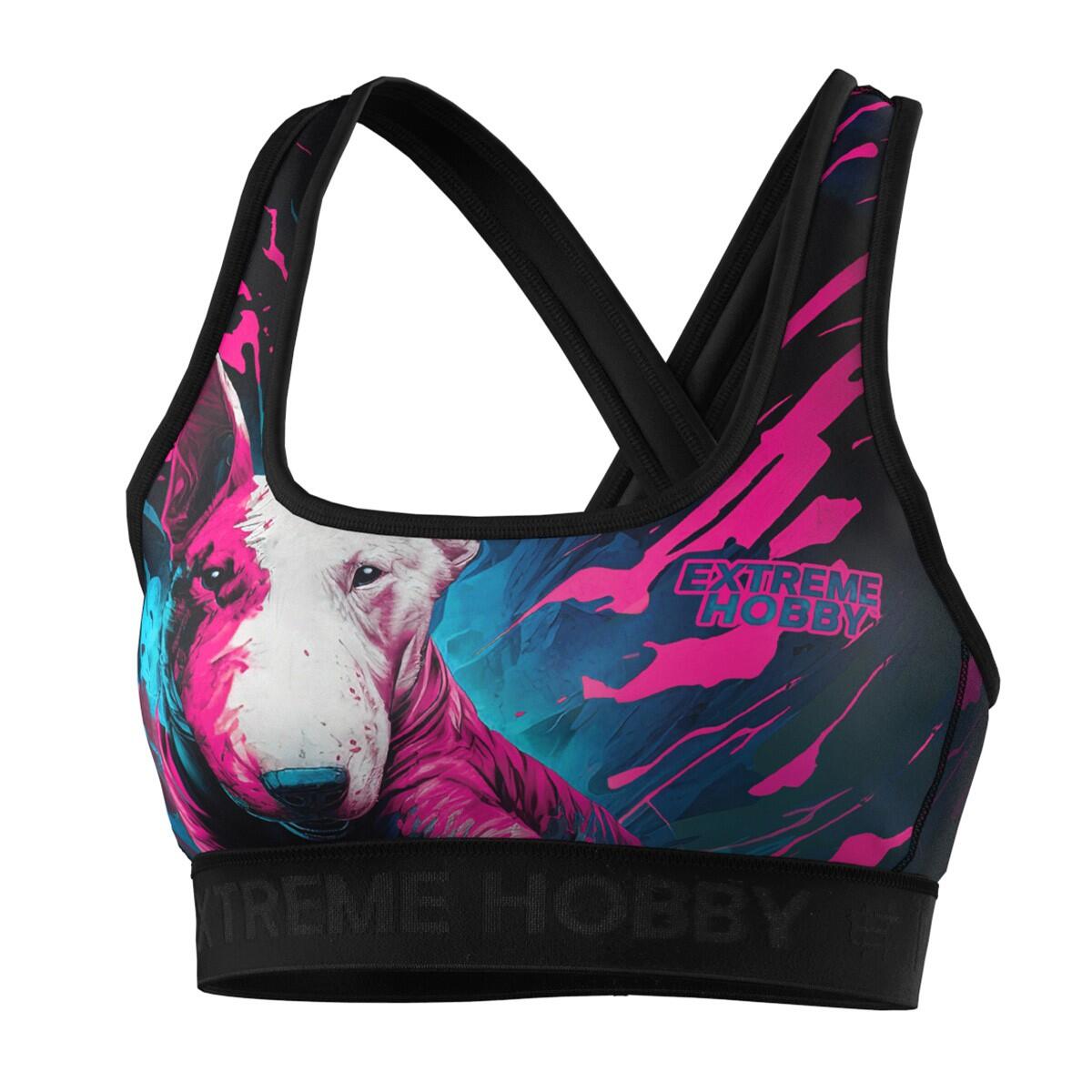 Stanik sportowy fitness siłownia MMA EXTREME HOBBY VIVID BULLTERRIER