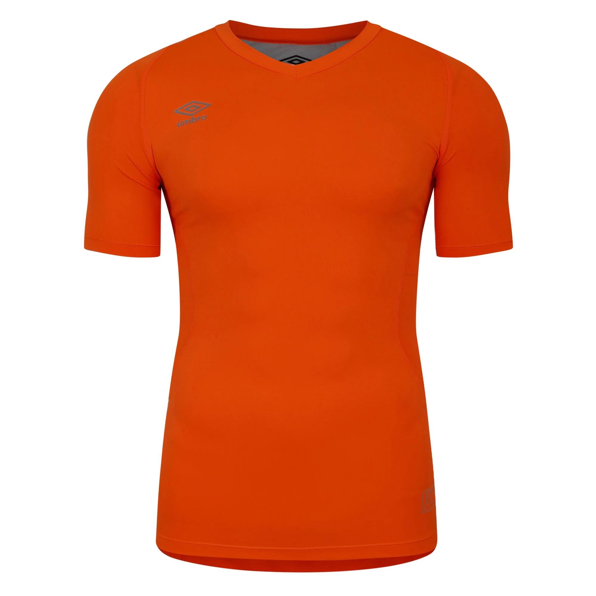 UMBRO Unisex Adult Elite V Neck Base Layer Top (Shocking Orange)