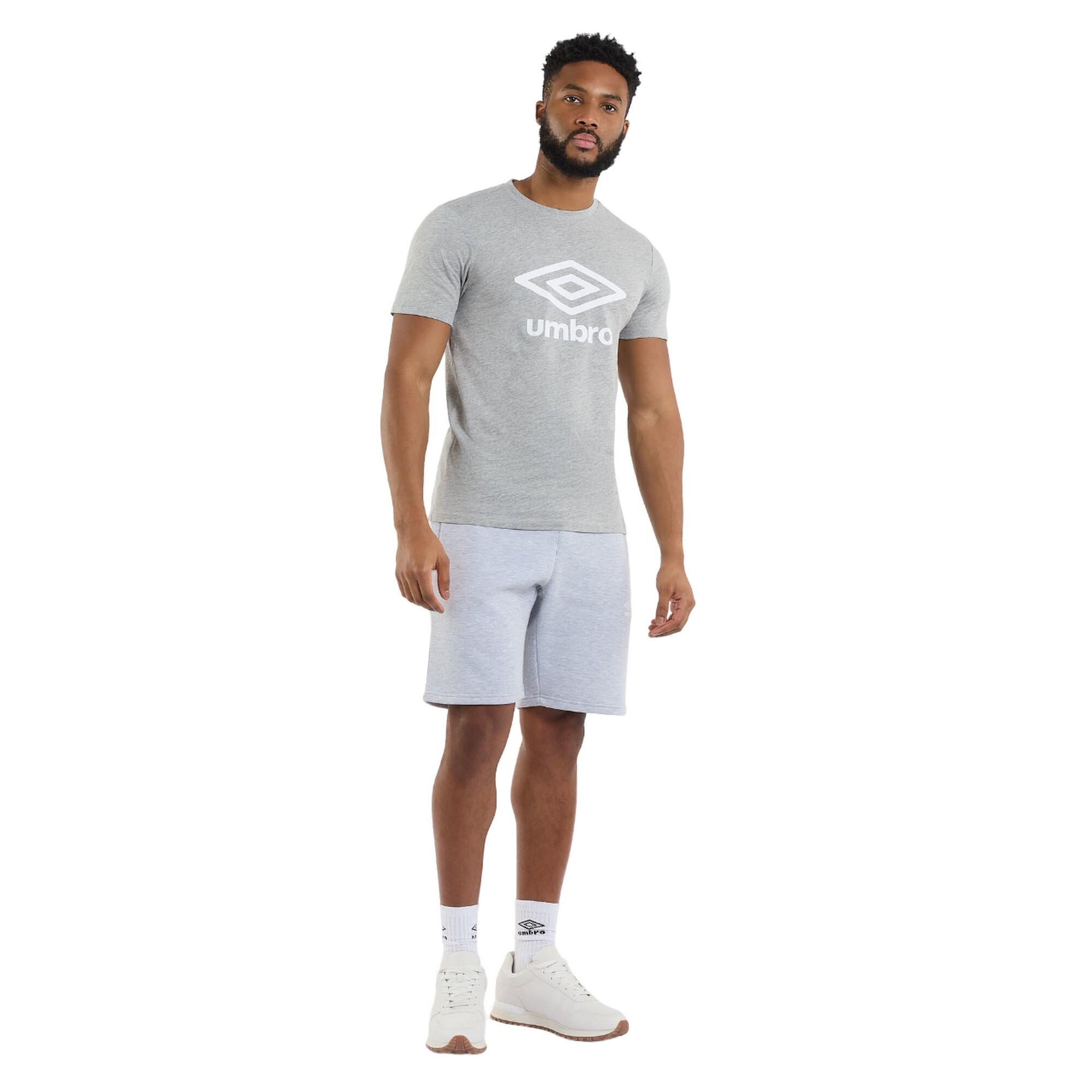 Mens Stacked Logo TShirt (Grey Marl) 3/3
