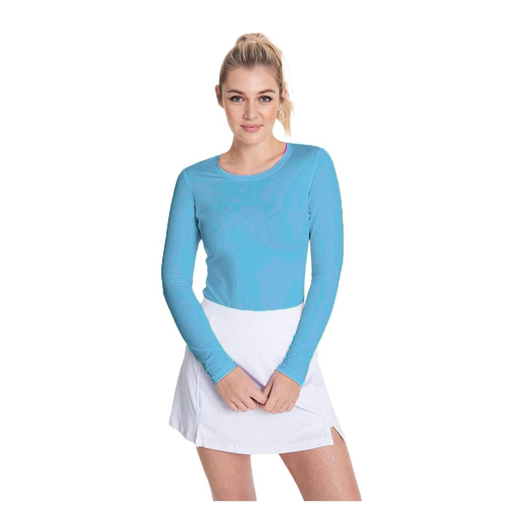 Lot De 2 Tshirts À Manches Longues Femme (Bleu Clair) 3/3