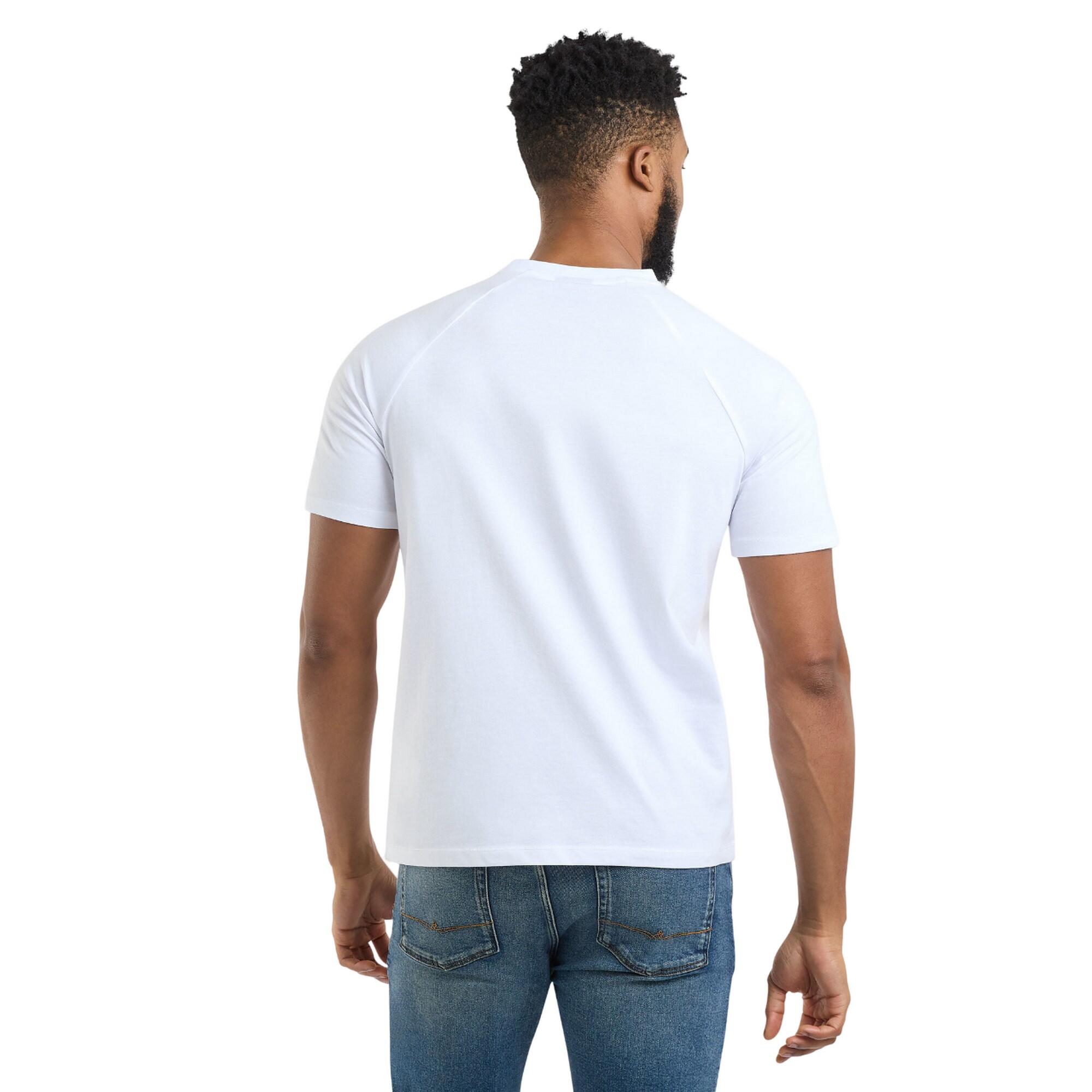 Maglietta Logo Box A Strati Uomo Umbro Bianco Brillante 2/3