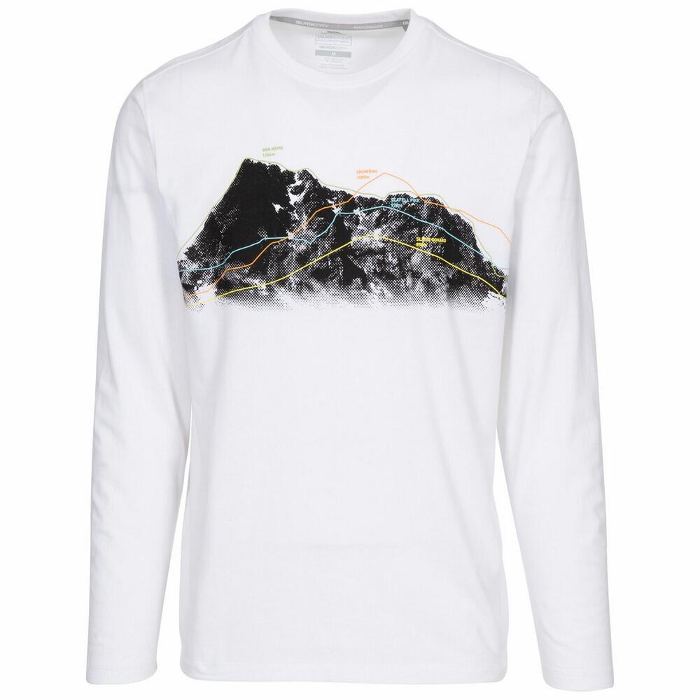 WRENBURYTON Men's long-sleeved T-shirt (White)