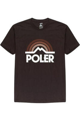 Heren t-shirt poler mountain rainbow wandelen