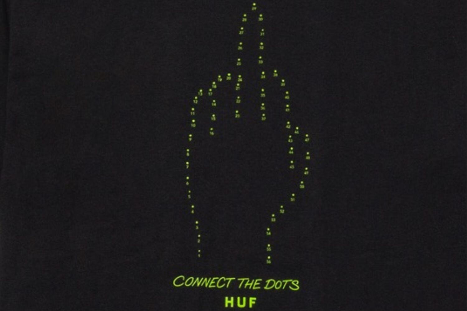 T-shirt de randonnée HUF Connect The Dots pour hommes 2/2