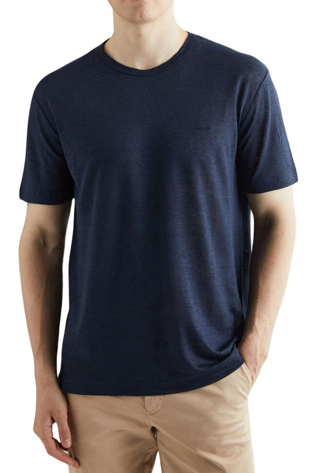 Koszulka męska Gant Linen Ss T-shirt lniany