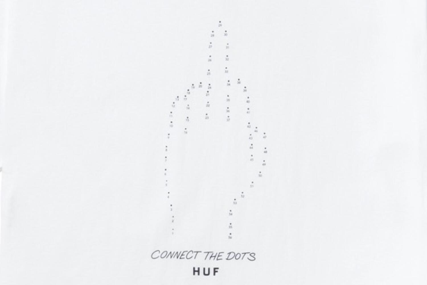 T-shirt de randonnée HUF Connect The Dots pour hommes 2/2