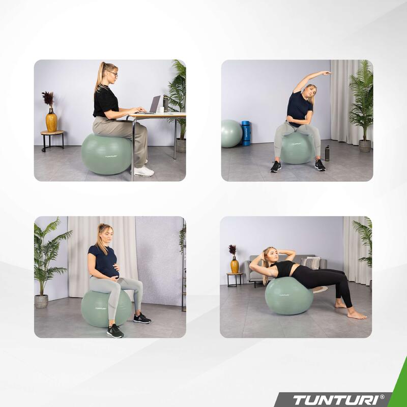 Ballon de fitness - Ballon de yoga - Pompe incluse - Capacité de charge 220 kg