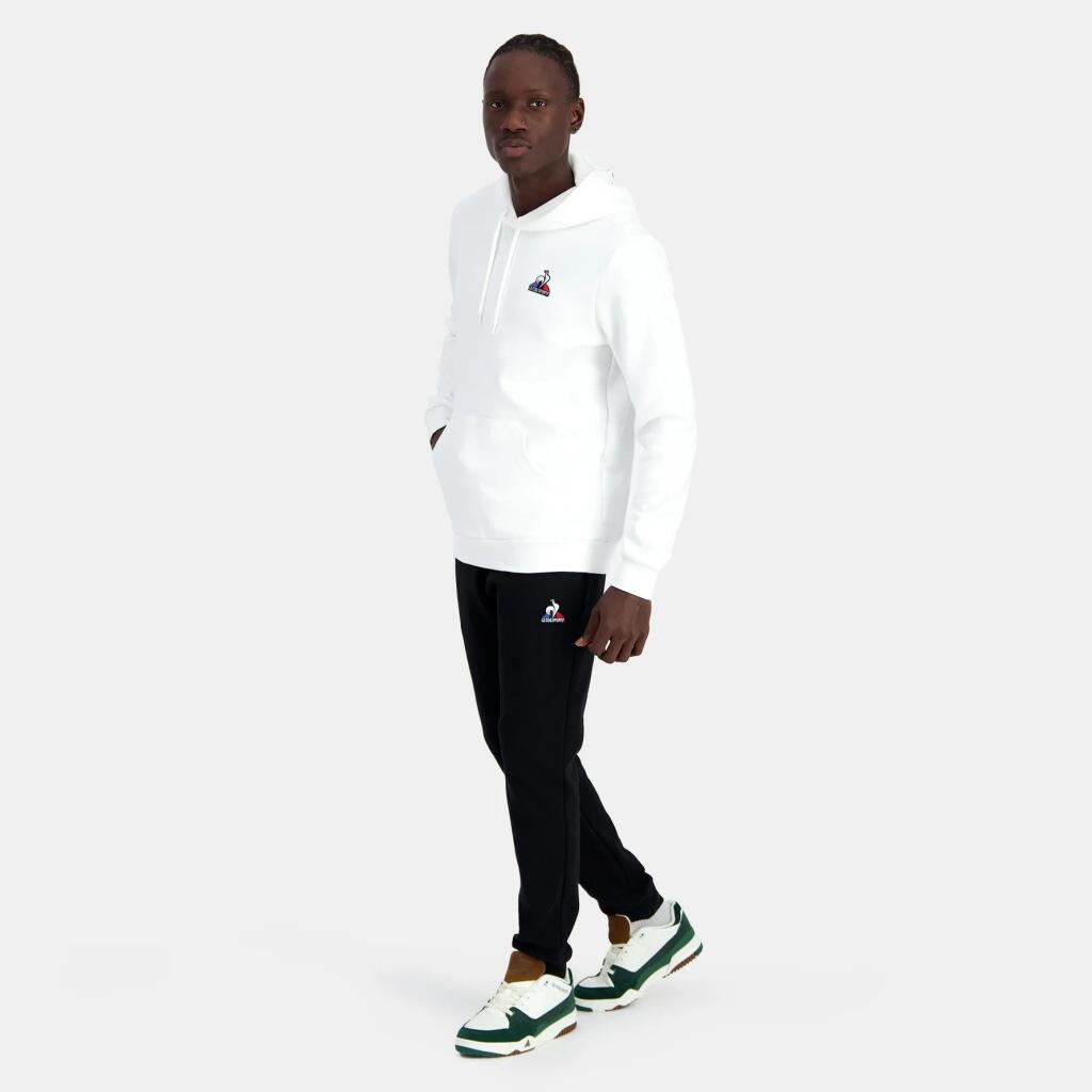 Felpa Le Coq Sportif Modello Ess Hoody N Colore Bianco 5/5