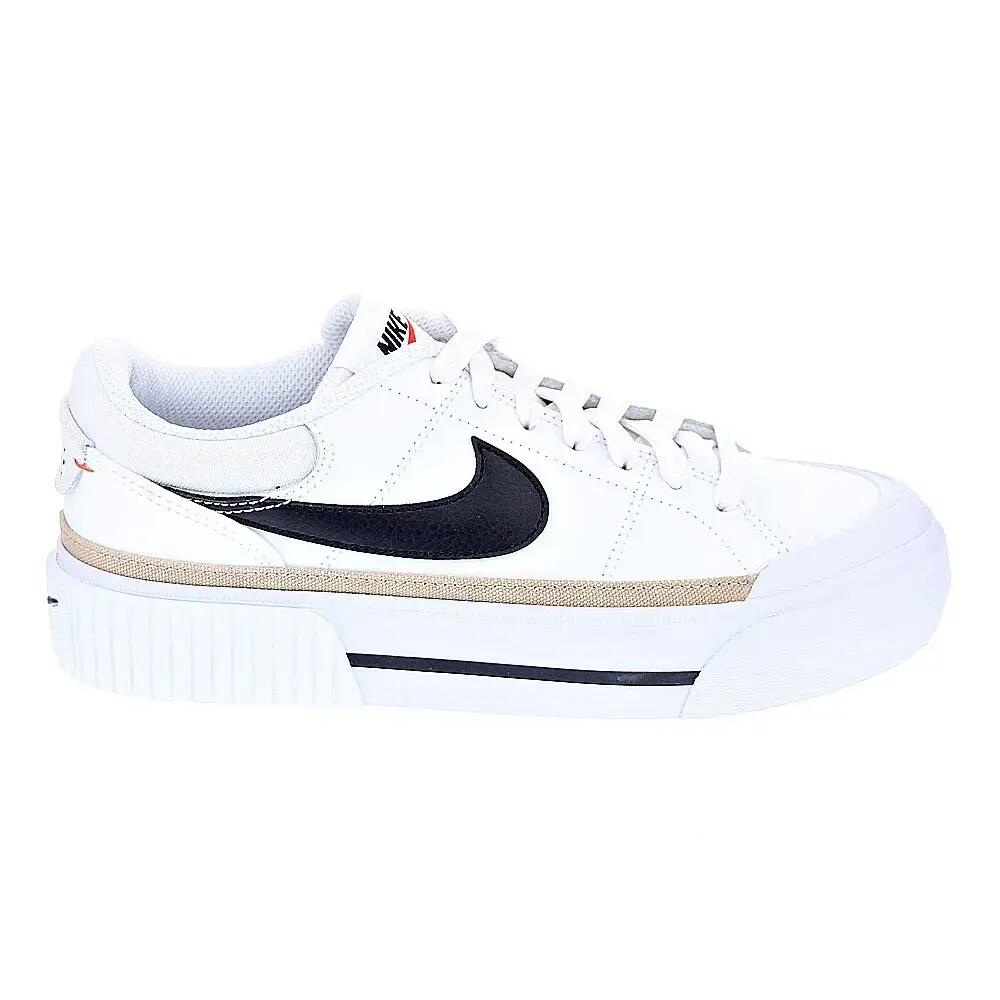 Casual shoes - Leather lift - Court Legacy Lift - White/Black