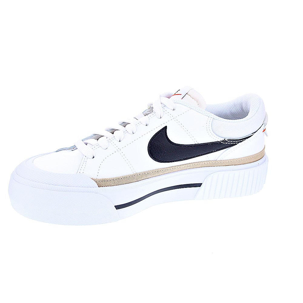 Tênis feminino Nike Court legacy branco. 2/6