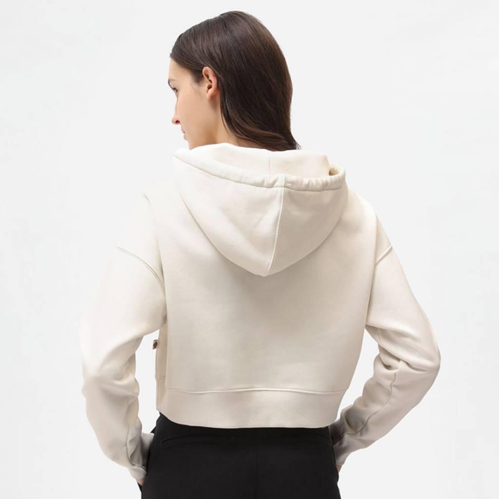 Sweat-shirt Dickies Modèle Oakport Cropped Hoodie Couleur Blanc 3/5