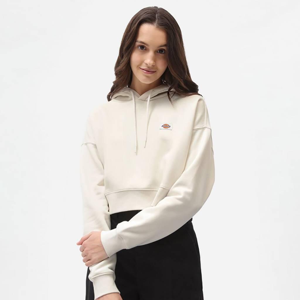 Sweat-shirt Dickies Modèle Oakport Cropped Hoodie Couleur Blanc 2/5