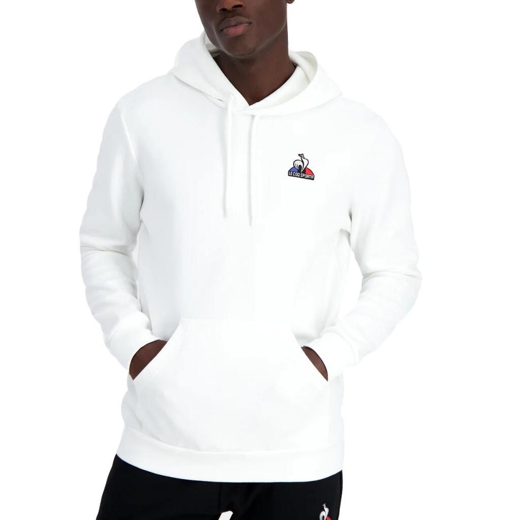 LE COQ SPORTIF Felpa Le Coq Sportif Modello Ess Hoody N Colore Bianco