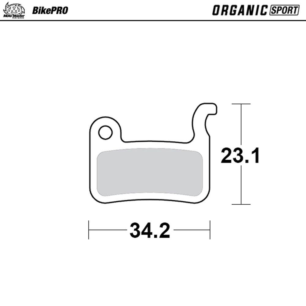 Pastillas de freno para bicicleta OrganicSport  - Shimano tipo A 2/4
