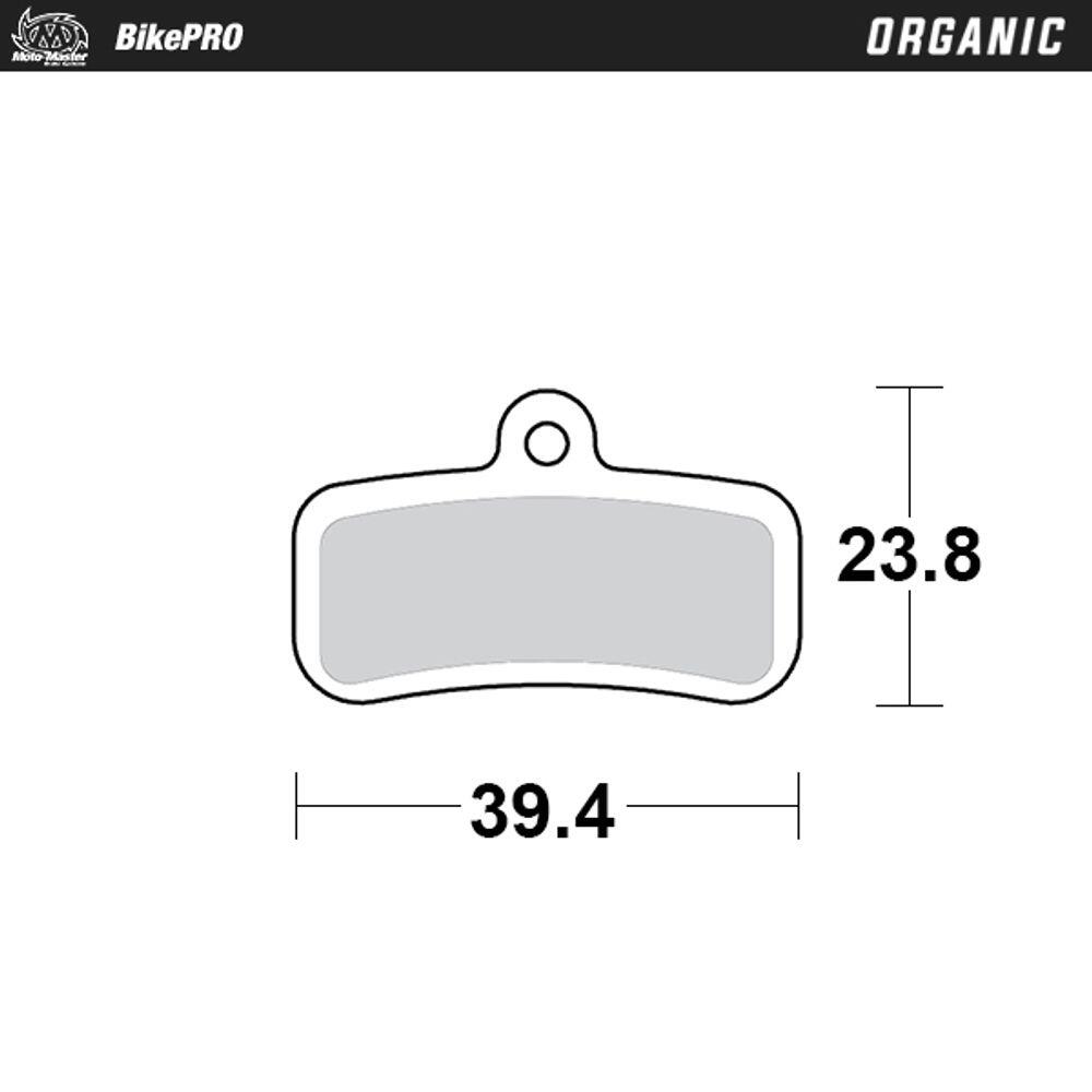 Pastillas de freno Bici orgánicas Shimano tipo D 2/4