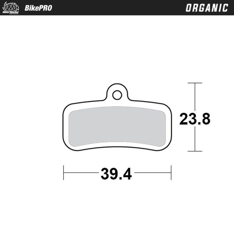 Pastillas de freno Bici orgánicas Shimano tipo D