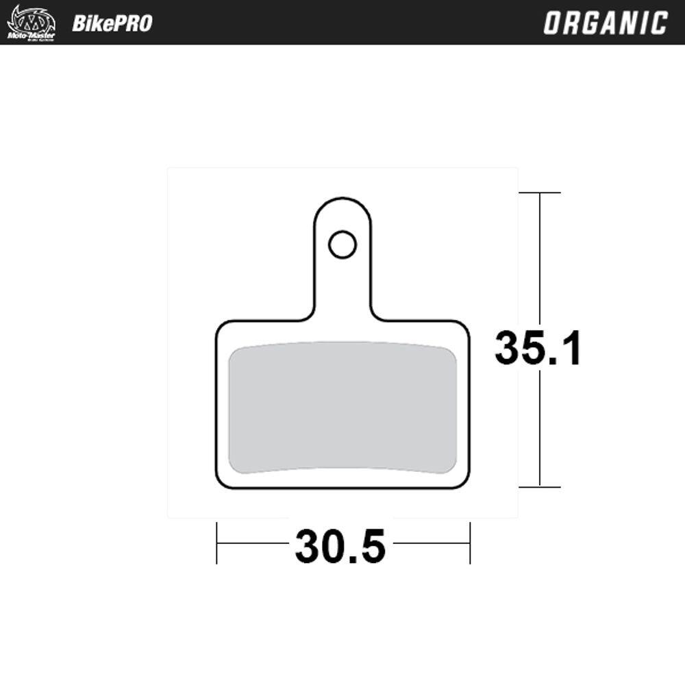 Pastillas de freno Bici orgánicas Shimano tipo B 2/4