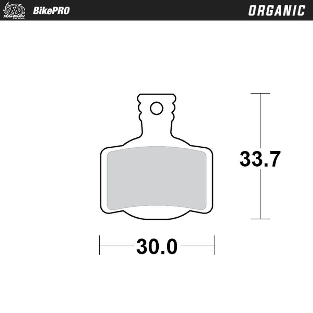 Organic-Bremsbeläge für Fahrräder mit Harzmischung 2/4