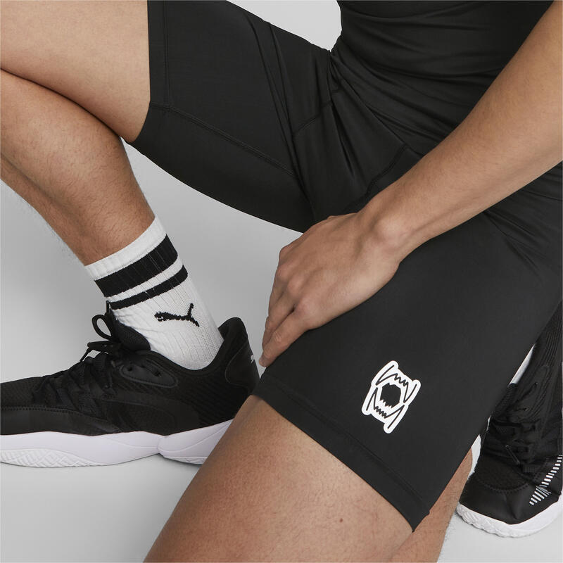 Pantaloni scurți de baschet Hoops Team Bărbați PUMA Black