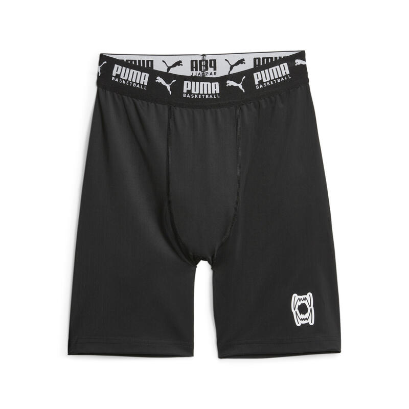 Hoops Team basketbalshort voor heren PUMA Black