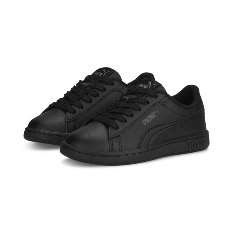 Zapatillas Smash 3.0 L Niño PUMA Black Shadow Gray