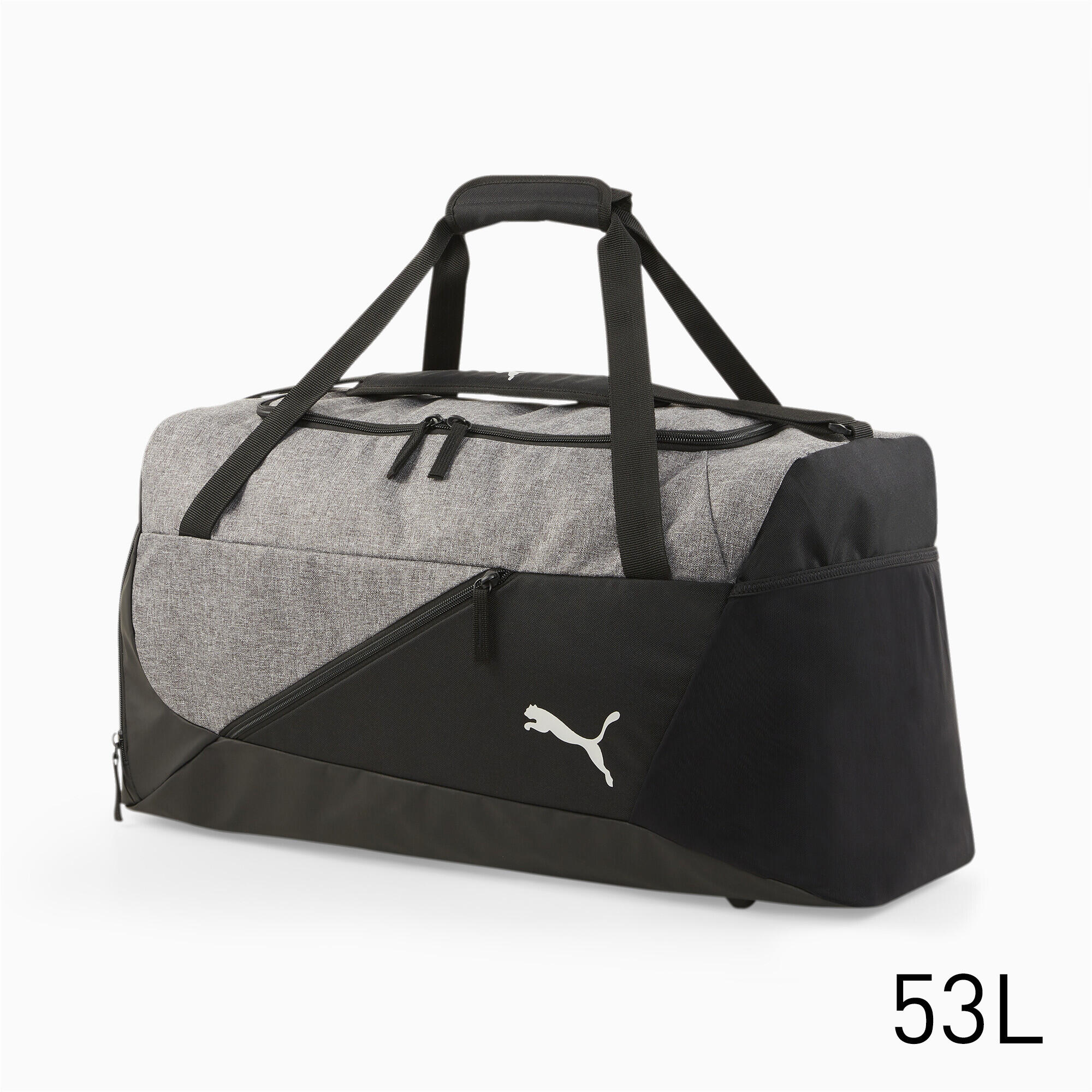 PUMA teamFINAL Střední fotbalová týmová taška PUMA Black Medium Gray Heather