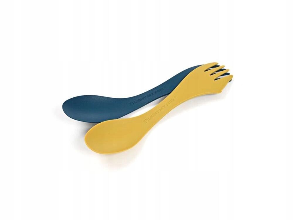 LIGHT MY FIRE Light My Fire Spork Medium 2 Pack Musty Yellow/Hazy Blue