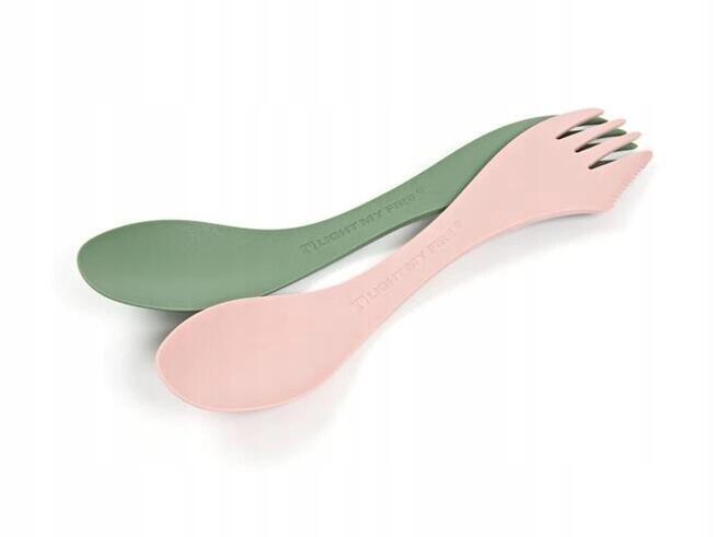LIGHT MY FIRE Light My Fire Spork Medium  2 Pack Sandy Green/Dusty Pink